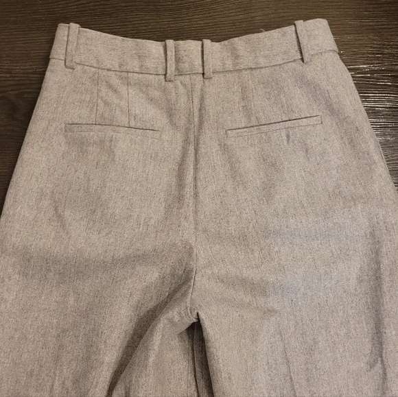Aritzia Babaton The Next Pants Gray Pleated Wool Cashmere Blend Trousers Size 6 - Picture 5 of 11